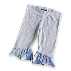 naartjie Girls Pedal Pushers Size 4 Essentials Print‎ Trimmed Capris Vista Play